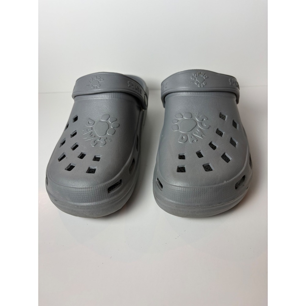 Dawgs Spirit Clogs Grey Slip On Comfort Ventilated Shoes Women's Size 7 EU 37